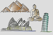 27 Landmarks, an Illustration by Jadugar Design Studio (Thumbnail 7 of 13)