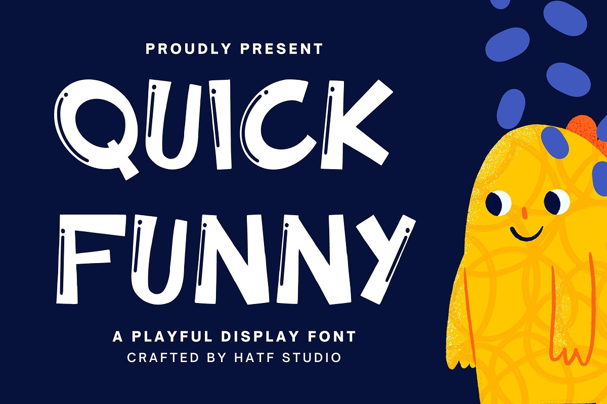 Quick Funny, a Handwritten Font by HATFSTUDIO (Photo 1 of 8)