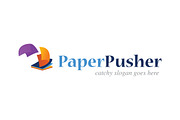 Paper Pusher Logo, a Branding & Logo Template by aaron robertson design (Thumbnail 2 of 4)