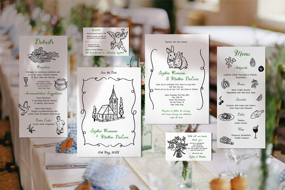 Whimsy Party hand-drawn vector, an Object Graphic by SunnyAfternoons (Photo 3 of 26)