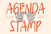 CS Agenda Stamp, a Sans Serif Font by Craft Supply Co. (Thumbnail 1 of 8)