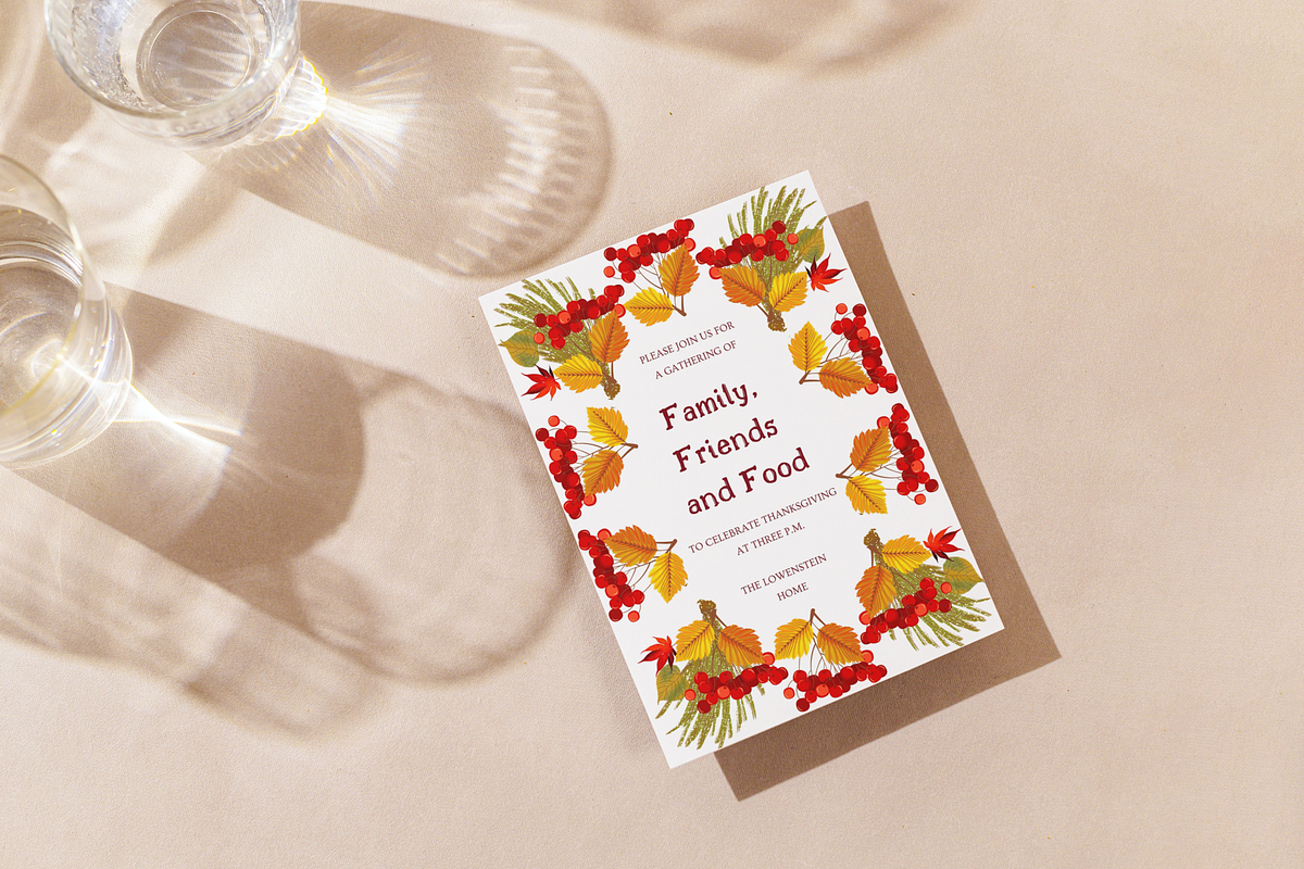 Editable Thanksgiving Invitation, an Invitation Template by ForeverPrint (Photo 3 of 8)