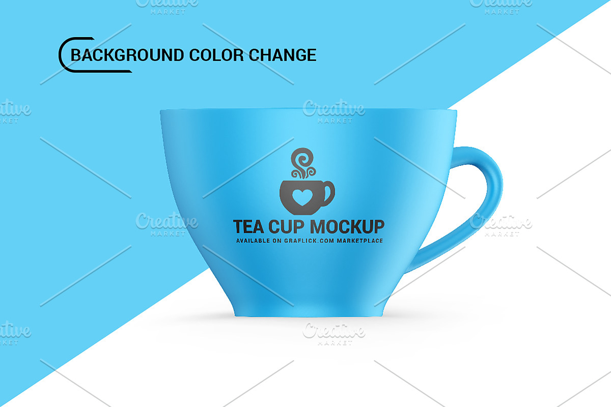 Tea Cup Mockup, a Cups & Container Mockup by Dev.Rawat21 (Photo 4 of 4)