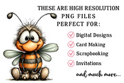 Whimsical Spring Bee Clipart, an Illustration by OK Design (Thumbnail 6 of 6)