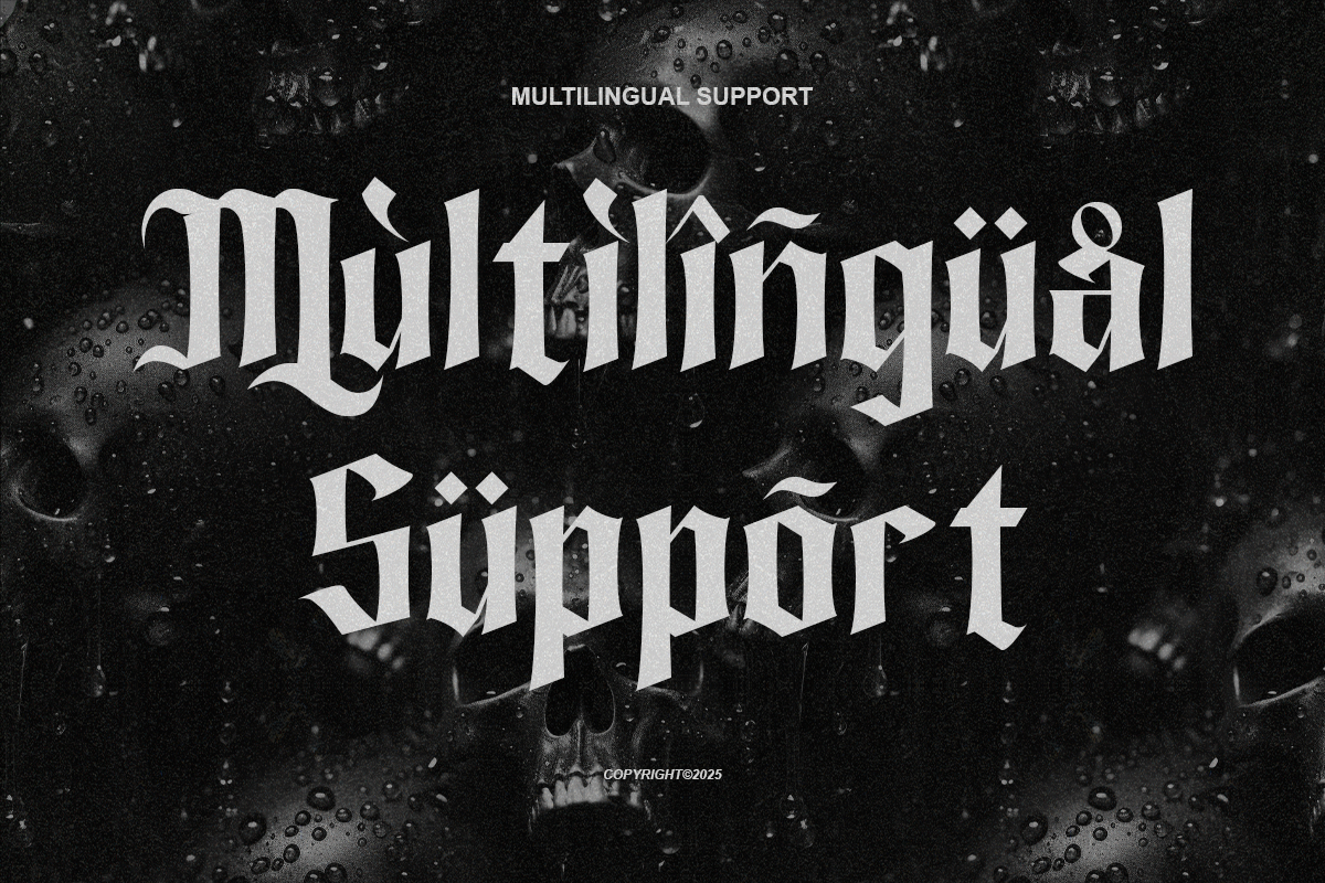 The Wayler - Gothic Blackletter Font, a Blackletter Font by RagamKata (Photo 10 of 10)