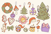 Xmas Winter Clipart | Hand Drawn, a Seasonal Illustration by Anna Studio (Thumbnail 11 of 12)