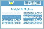 Intergalactic font, a Sans Serif Font by weknow (Thumbnail 7 of 8)