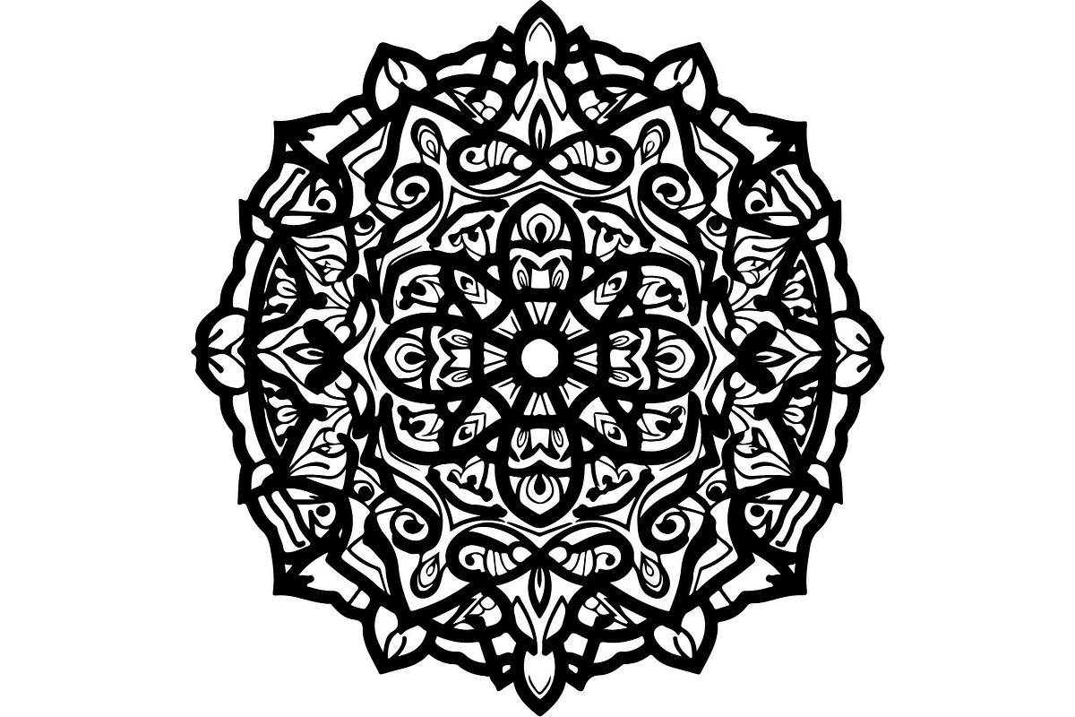 Elegant Floral Mandala Ornament, an Object Graphic by Creativeshirt (Photo 5 of 12)