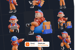 Boy 3D Character Poses