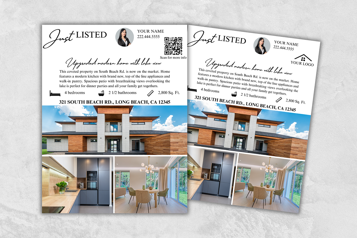Real Estate Flyer with QR Code, a Flyer Template by GraphiqueGlow (Photo 1 of 6)