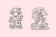 Bold & Easy Bottle Cottage Coloring, an Empty State Illustration by Neon Studio (Thumbnail 3 of 4)