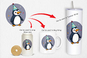 Party Penguin Clipart, a Graphic by Artnoy (Thumbnail 4 of 5)