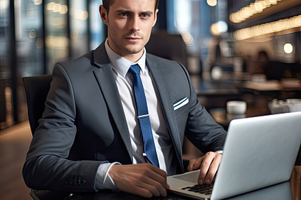 Professional corporate business man, a Photo by SaroStock