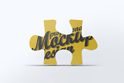 One Puzzle Piece Mock-Up, an Advertising Mockup by Se٧enStudio (Thumbnail 2 of 6)