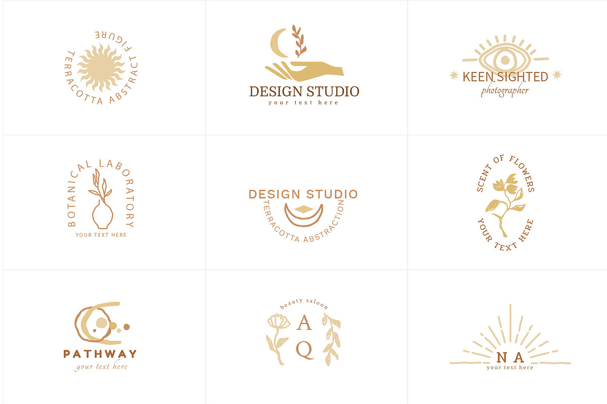 50 ABSTRACTION  Logo Templates, a Branding & Logo Template by Katya_lu (Photo 5 of 15)