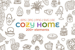 Cozy Home Hygge Scene Creator Bundle