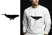 Whale Silhouette Vector Set Humpback, an Animal Illustration by Unique Design Team (Thumbnail 4 of 5)