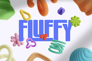 100 Fluffy 3D Elements