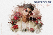 Watercolor Photo Effect, a Layer Style Add-On by dx_vect (Thumbnail 1 of 3)