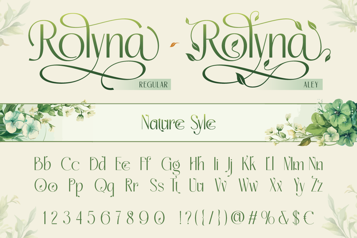 Rolyna, a Sans Serif Font by Burntilldead (Photo 5 of 12)