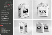 Canvas Laundry Bag Mockup, a Packaging Mockup by INCDesign (Thumbnail 9 of 9)