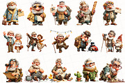 Quirky Grandpa Clipart, an Illustration by OK Design (Thumbnail 3 of 6)