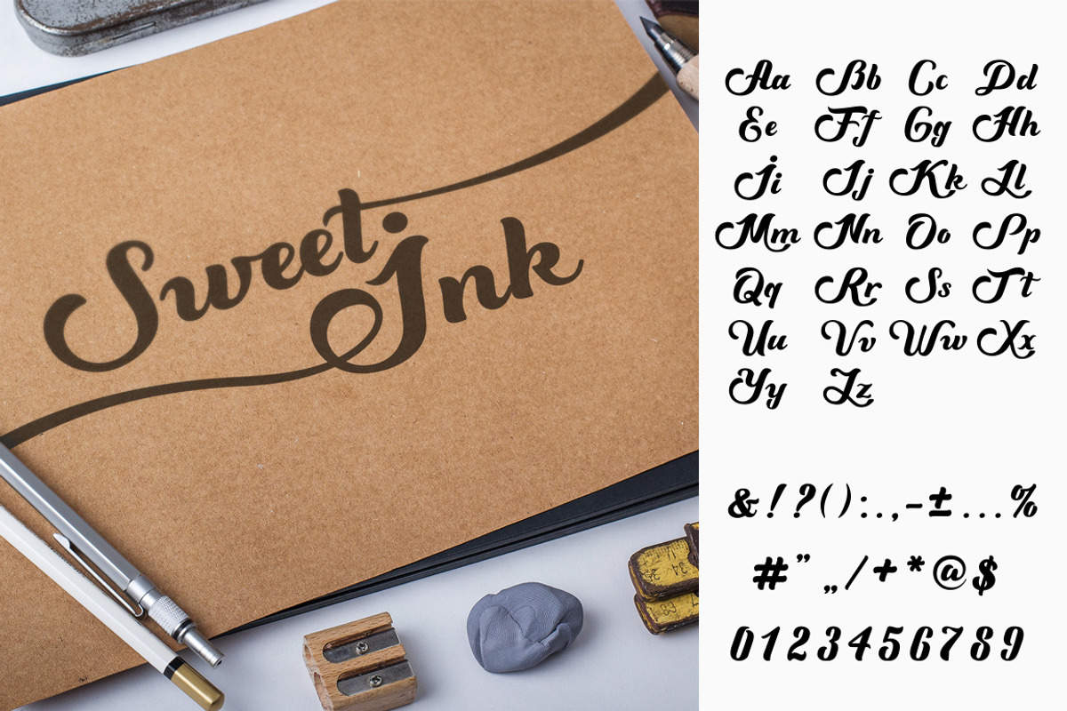 Sweet Ink Font Calligraphy preview 4