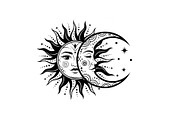 Sun Moon Celestial Mandala Bundle, an Illustration by Gaye Art (Thumbnail 3 of 31)