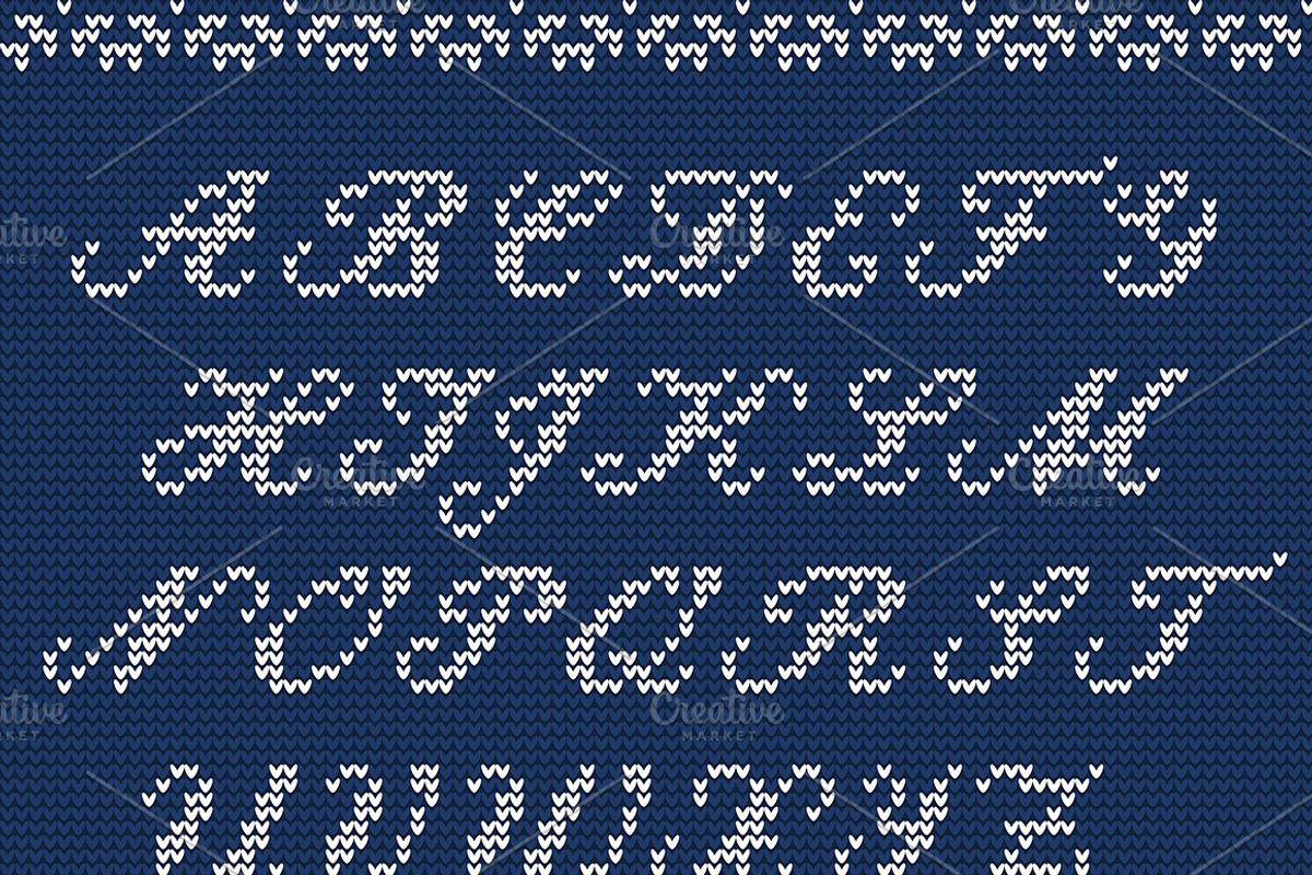 Knitted Alphabet and Figures, an Illustration by Katyr (Photo 2 of 3)