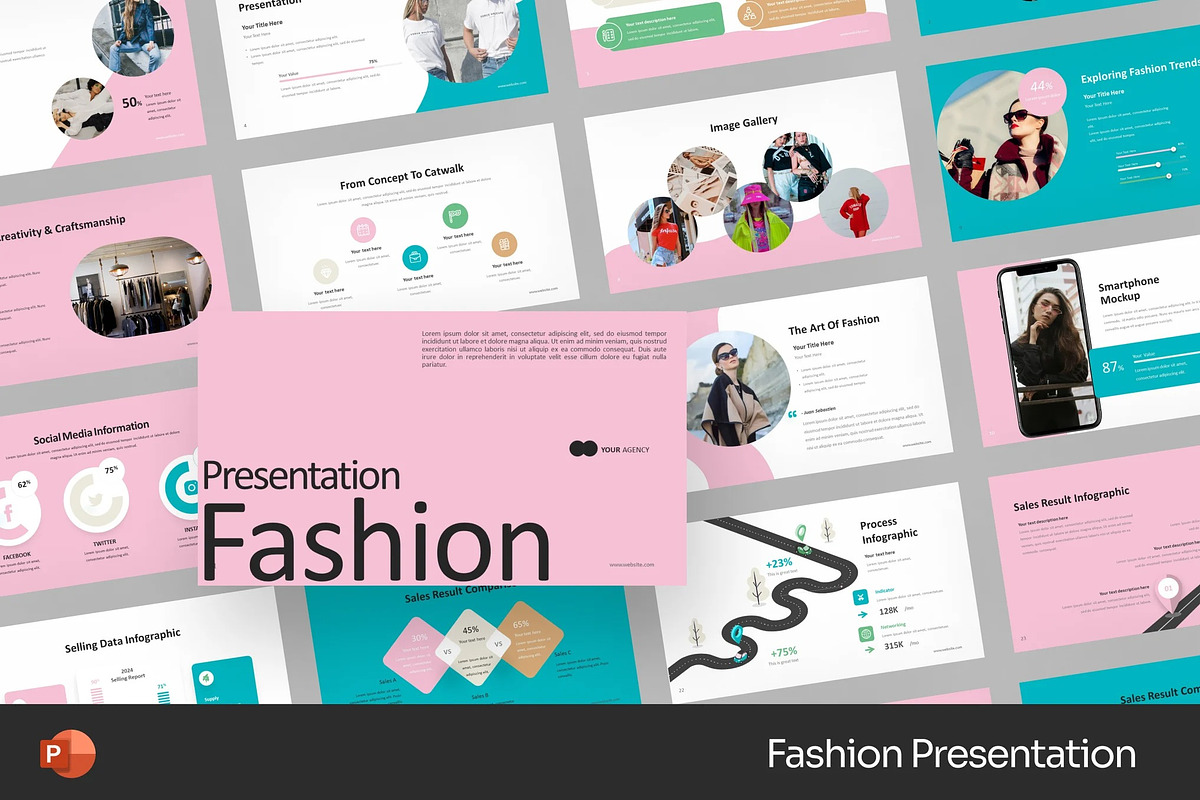 Fashion Beauty Powerpoint Templates, a Presentation Template by Fit-tee (Photo 1 of 2)
