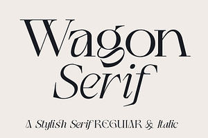 Wagon Display Serif+Italic