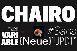 ChairoNeue, a Sans Serif Font by Propertype