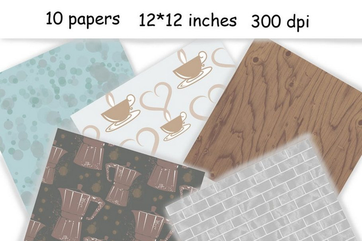 I Love Coffee Pattern, a Pattern Graphic by GlamArtZhanna (Photo 2 of 3)