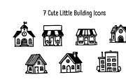 Little Buildings Micro Icon Pack, an Outline Icon by Stocasso (Thumbnail 2 of 2)