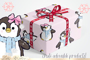 Christmas pink patterns, a Pattern Graphic by Libby Wishes (Thumbnail 4 of 4)