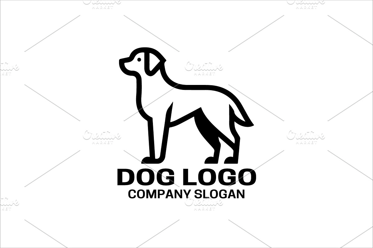 Dog Logo Design Template, a Branding & Logo Template by Vectorium Studio