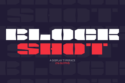 Srg-BlockShot display font