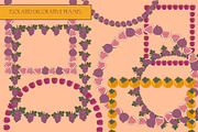 Botanical fruit clipart & frames, a Food Illustration by Carpet Tapete Pretzel (Thumbnail 4 of 11)