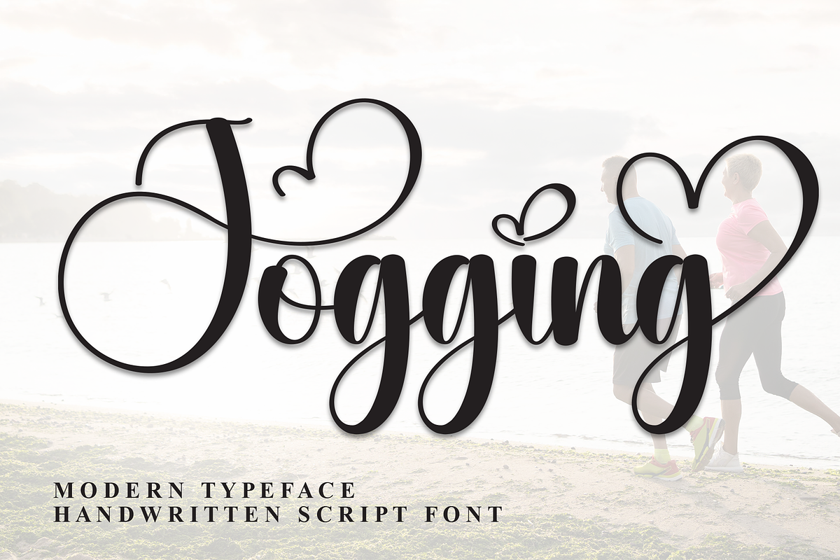 Jogging | Script Font, a Handwritten Font by Scratchones (Photo 1 of 9)
