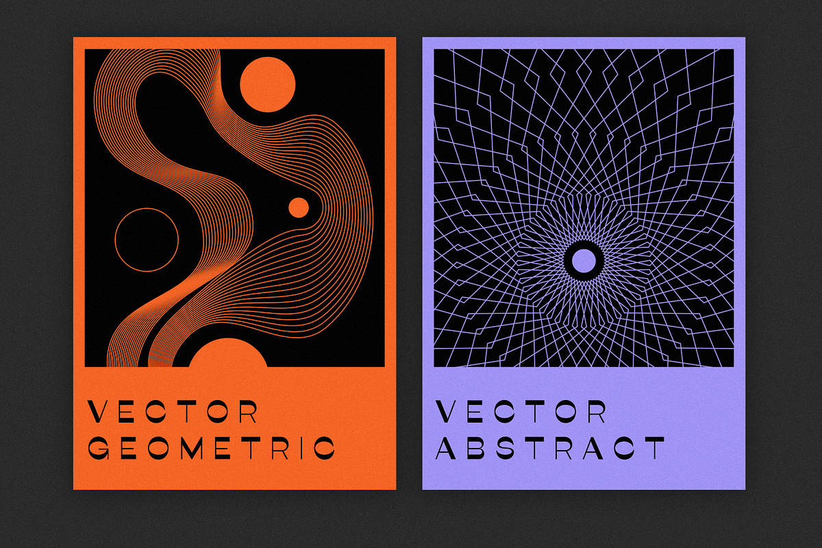 Geometric - vector design elements, a Graphic by venimo