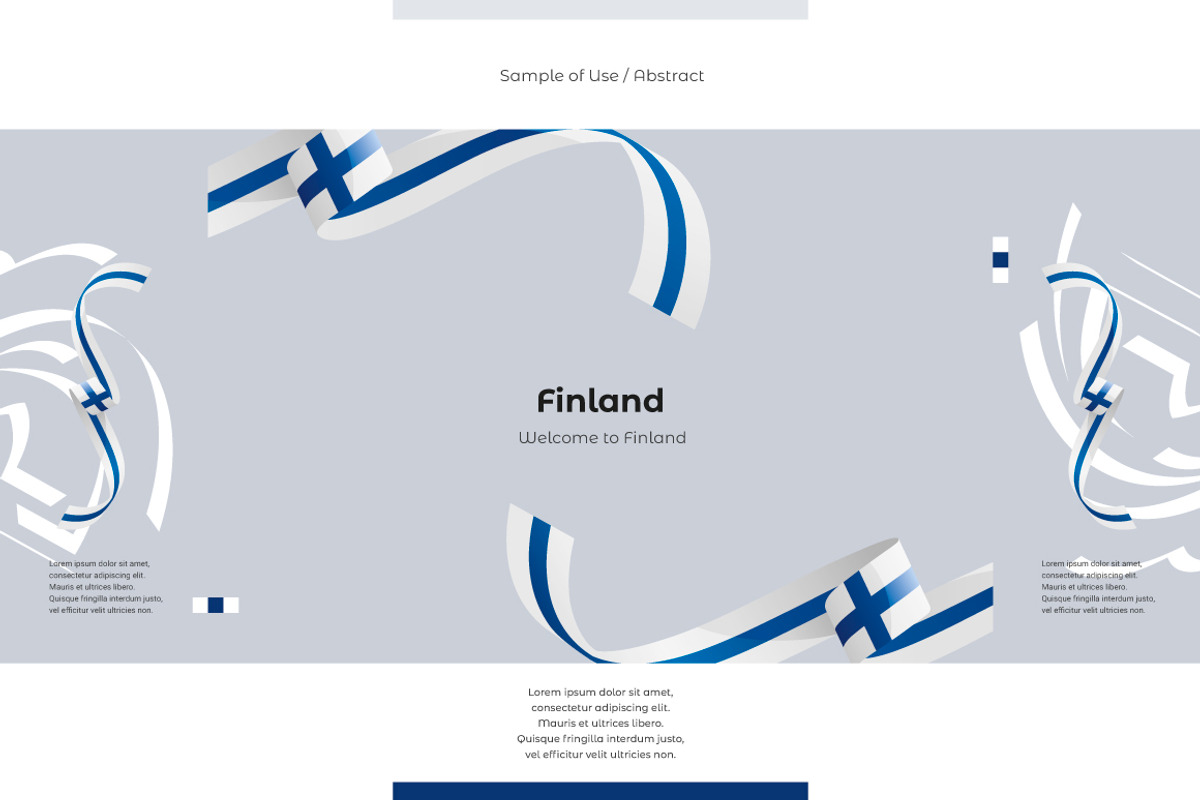 Finland flag ribbon vector, a Templates & Theme by Simbos (Photo 9 of 9)