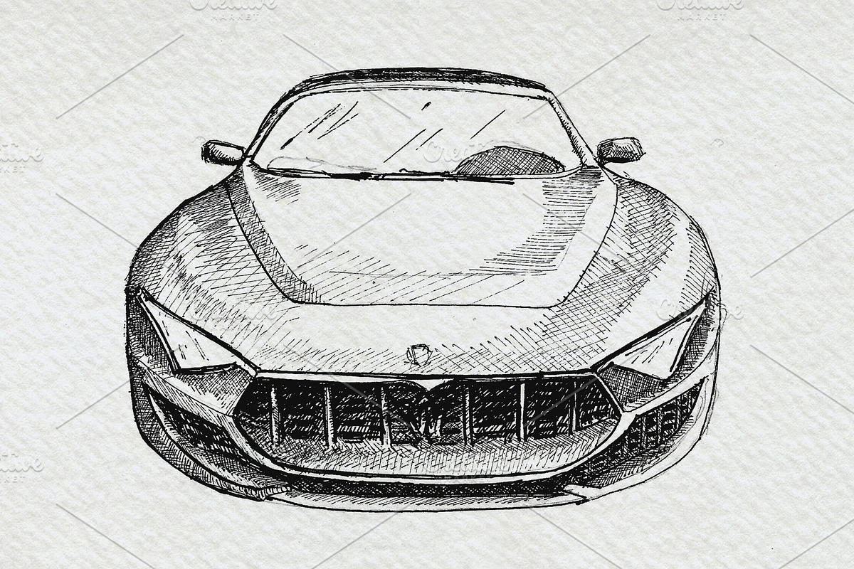 Supercars Sports Car Clipart Pack, a Sport Illustration by Doggy Days (Photo 7 of 8)