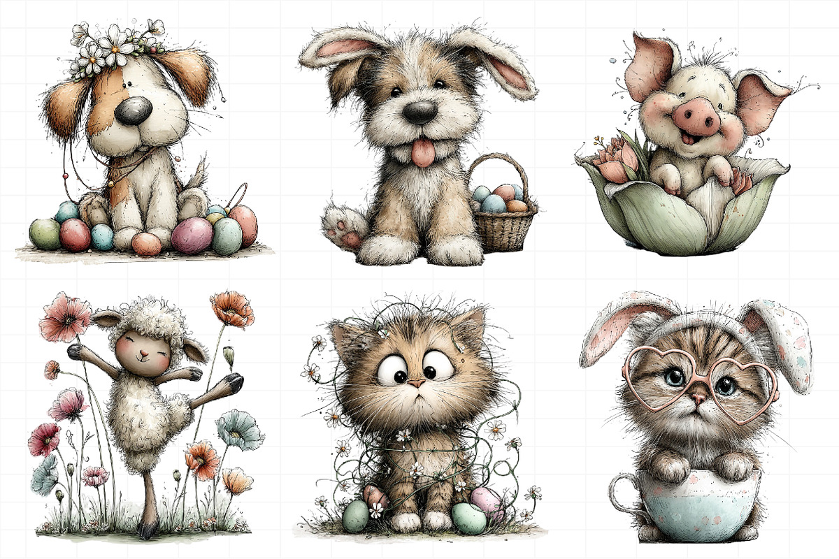 Whimsical Spring Animal Clipart, an Illustration by Daily.Designs (Photo 5 of 8)