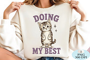 Doing My Best Cat PNG, a Seasonal Illustration by Daily.Designs (Thumbnail 2 of 5)
