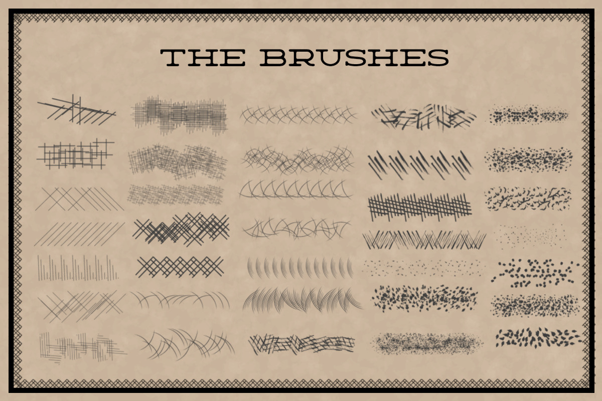 Hatching and Stippling Brushes, a Brushes & More by Compositor's Corner (Photo 2 of 2)