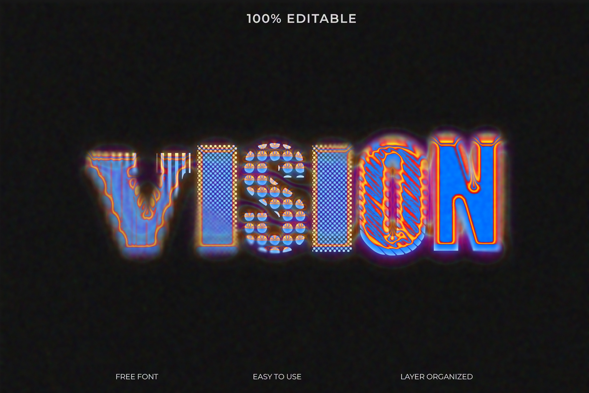 Vision Text Effect Style, a Layer Style Add-On by Imamul001