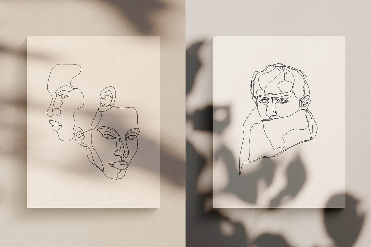 Faces Line Drawings, an Illustration by Whimsy Works (Photo 3 of 4)