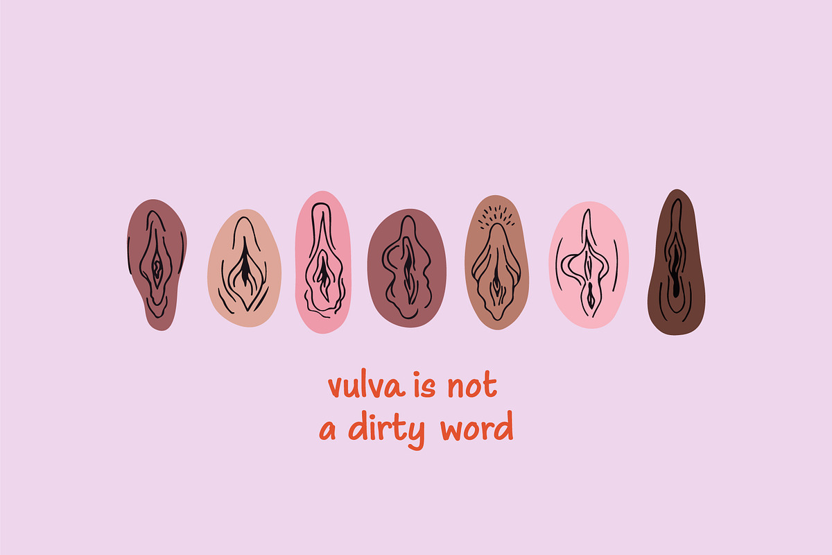 Viva la vulva vector collection, a Healthcare Illustration by yabluko_draws (Photo 7 of 7)