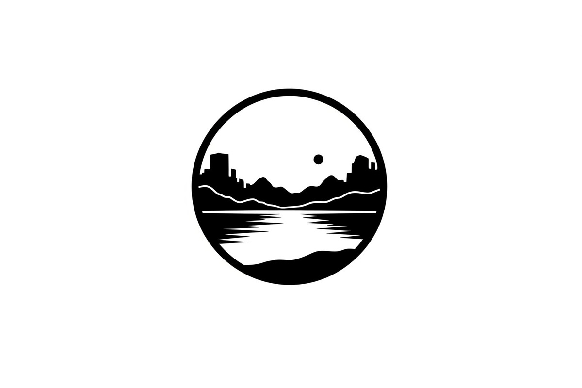 Circular Nature Landscape Silhouette, an Illustration by yasushie (Photo 27 of 51)