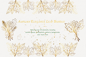 Autumn Elegance Leaf Bundle